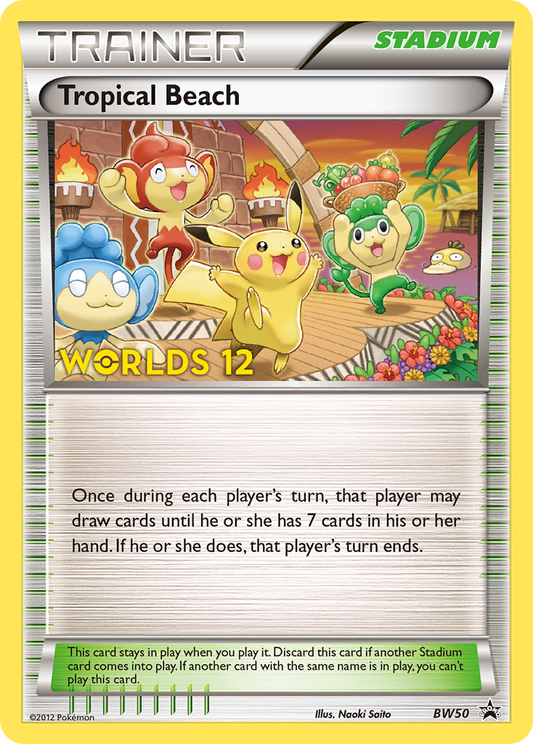 Tropical Beach - BW50 (Worlds 12)  Black and White Promos - Promo