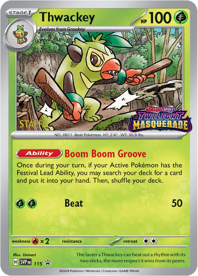 Thwackey 115  - Holofoil SV Scarlet & Violet Promo Cards - Promo
