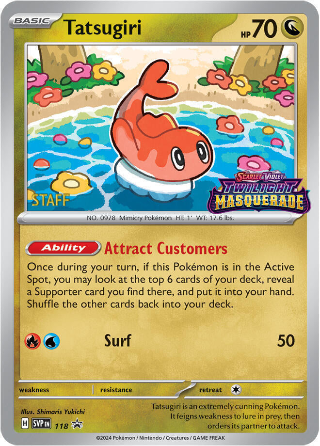 Tatsugiri 118  - Holofoil SV Scarlet & Violet Promo Cards - Promo