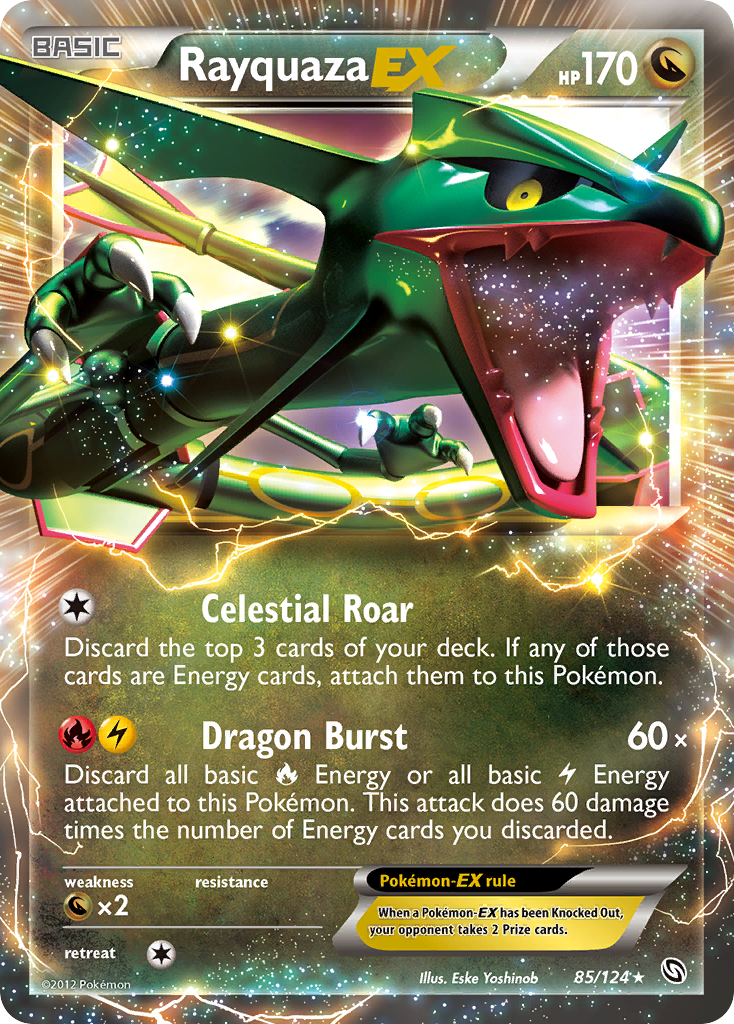Rayquaza EX 085  - Holofoil Dragons Exalted - Ultra Rare