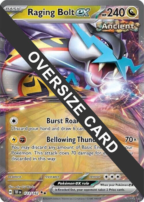 Raging Bolt ex 123/162  - Holofoil Jumbo Cards - Promo