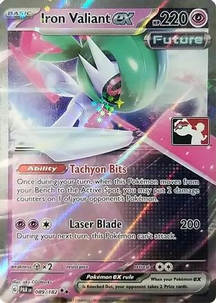 Iron Valiant ex 089/182  - Holofoil Prize Pack Series Cards - Double Rare