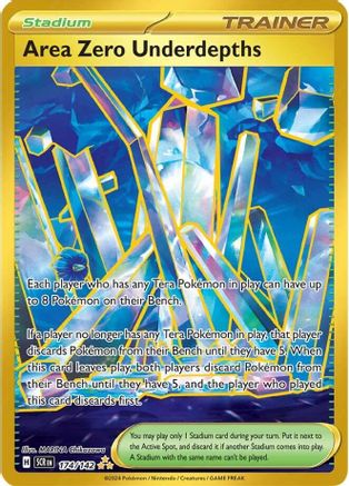 Area Zero Underdepths 174/142  - Holofoil SV07 Stellar Crown - Hyper Rare