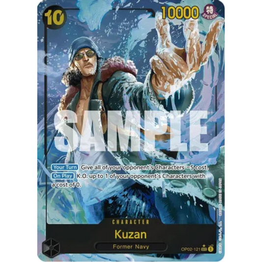 Kuzan (OP02-121) (Alternate Art) (OP02-121) - Premium Booster -The Best- Foil