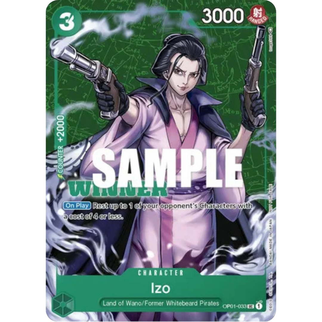 Izo (Tournament Pack Vol. 2) [Winner] (OP01-033) - One Piece Promotion Cards