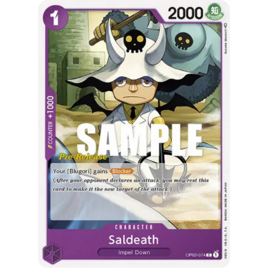 Saldeath (OP02-074) - Paramount War Pre-Release Cards