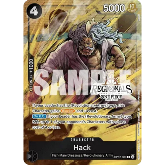 Hack (Regional Participation Pack 2026 Vol.1) (OP12-089) - One Piece Promotion Cards Foil