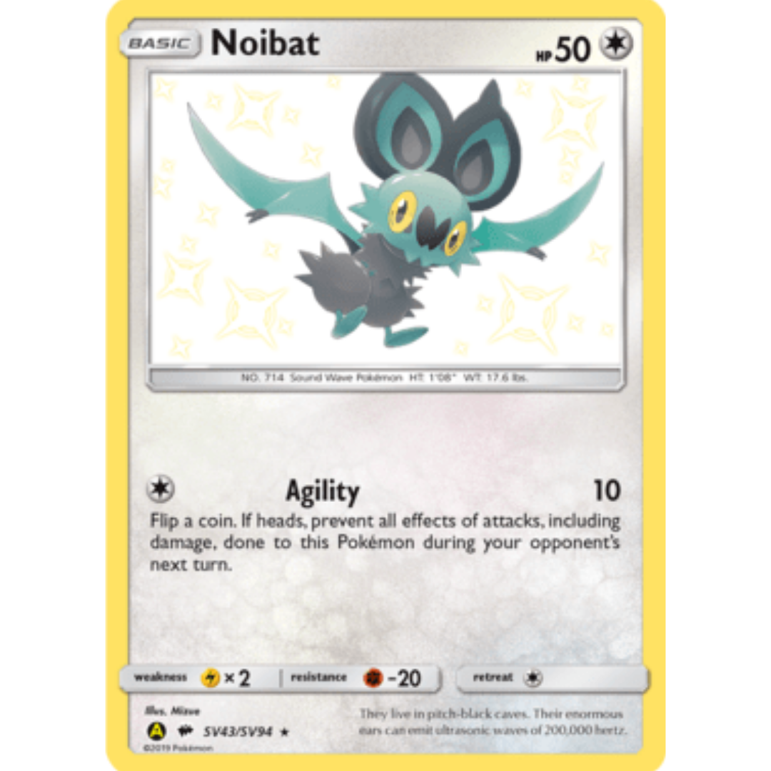 Noibat SV43  - Holofoil Hidden Fates Shiny Vault - Shiny Holo Rare