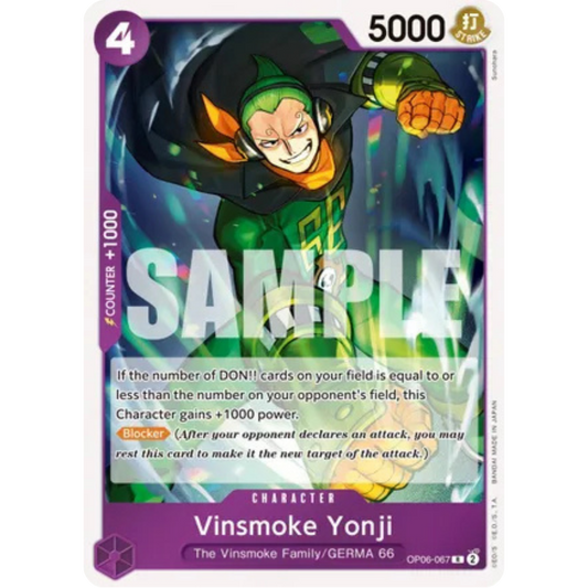 Vinsmoke Yonji (067) (OP06-067) - Wings of the Captain Foil