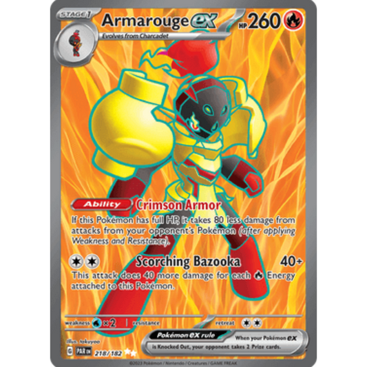 Armarouge ex 218/182  - Holofoil SV04 Paradox Rift - Ultra Rare