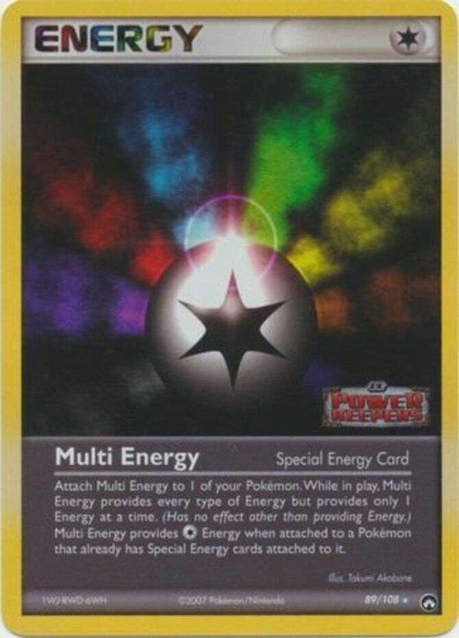 Multi Energy  - Reverse Holofoil Power Keepers - Rare