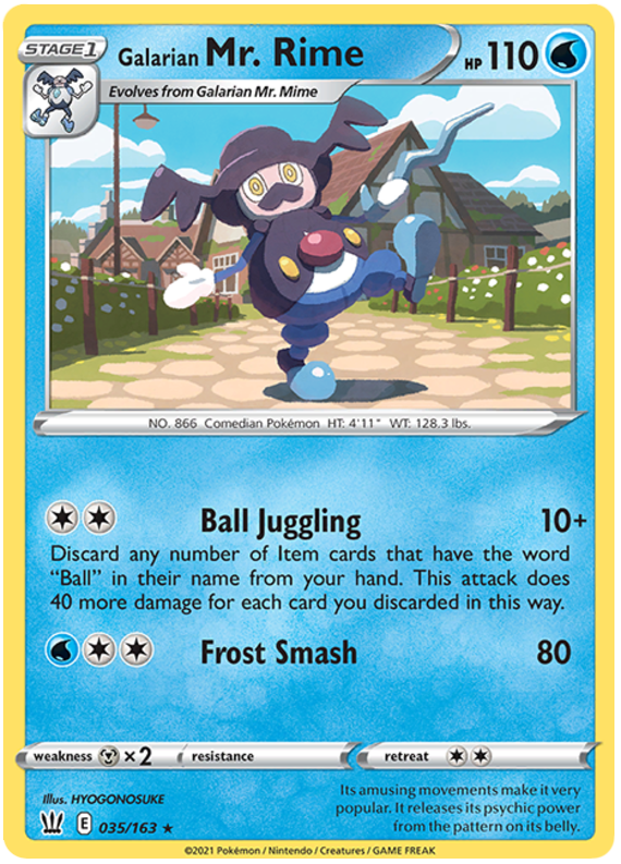 Galarian Mr. Rime 035  SWSH05 Battle Styles - Rare