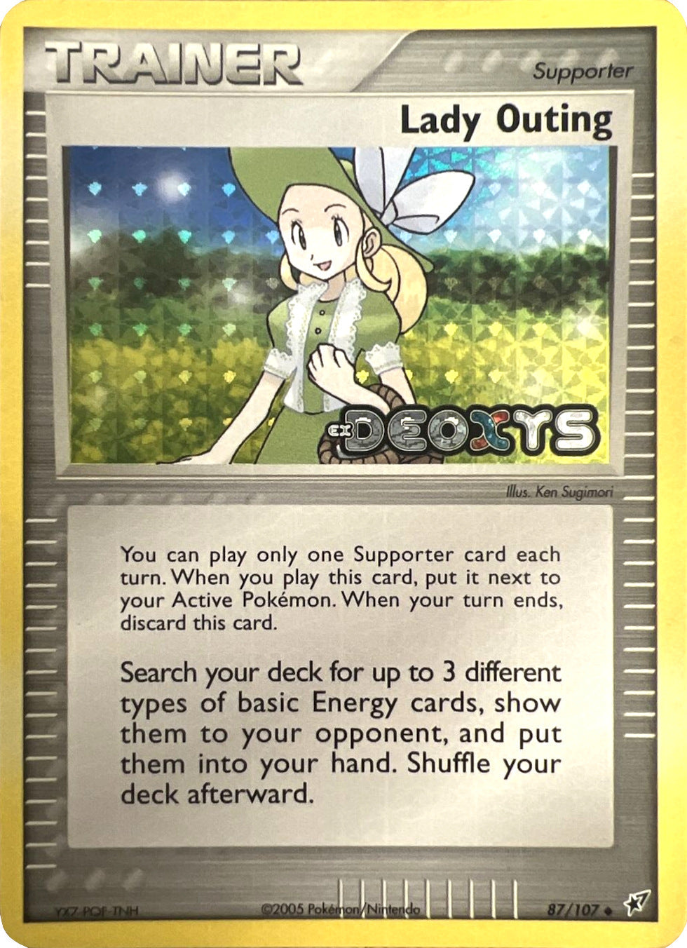 Lady Outing  - Reverse Holofoil Deoxys - Uncommon