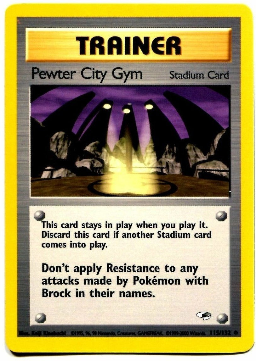 Pewter City Gym 115  - Unlimited Gym Heroes - Uncommon