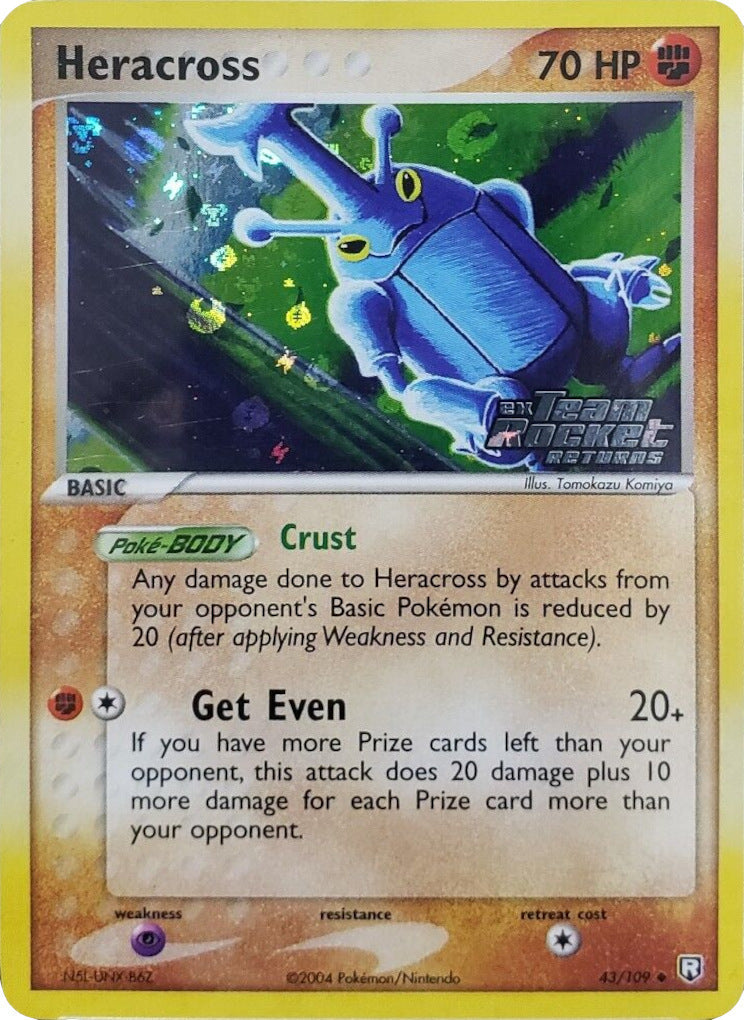 Heracross 043  - Reverse Holofoil Team Rocket Returns - Uncommon