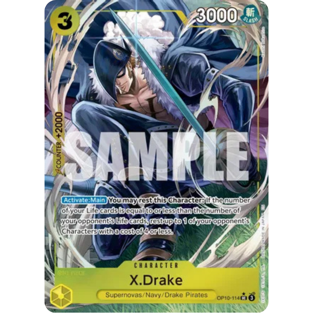 X.Drake (Alternate Art) (OP10-114) - Premium Booster -The Best- Vol. 2 Foil
