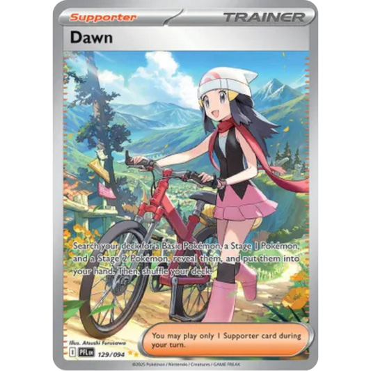 Dawn 129/094  - Holofoil ME02 Phantasmal Flames - Special Illustration Rare