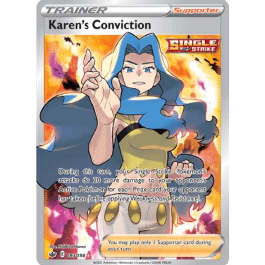 Karen's Conviction (193/198) [Sword & Shield: Chilling Reign]