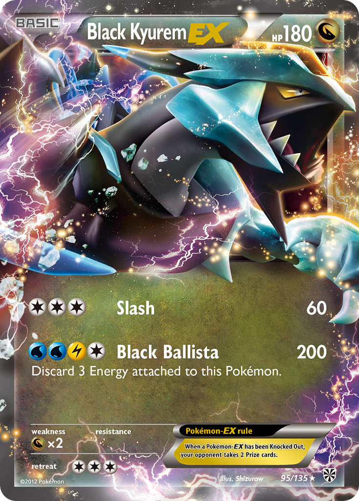 Black Kyurem EX 095  - Holofoil Plasma Storm - Ultra Rare
