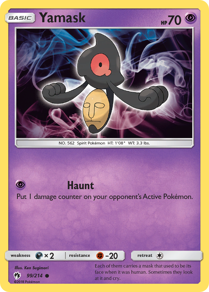 Yamask/214  SM  Lost Thunder - Common