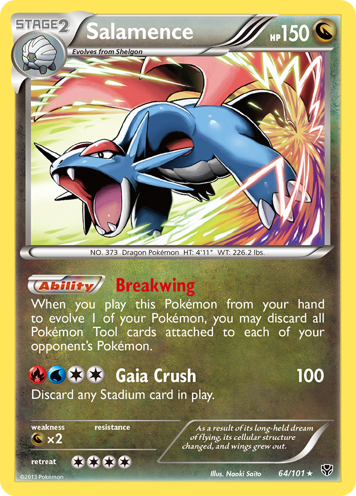 Salamence 064  - Holofoil Plasma Blast - Holo Rare