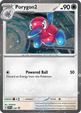 Porygon2 138  SV Scarlet & Violet Promo Cards - Promo
