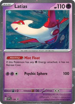 Latias 139  - Holofoil SV Scarlet & Violet Promo Cards - Promo