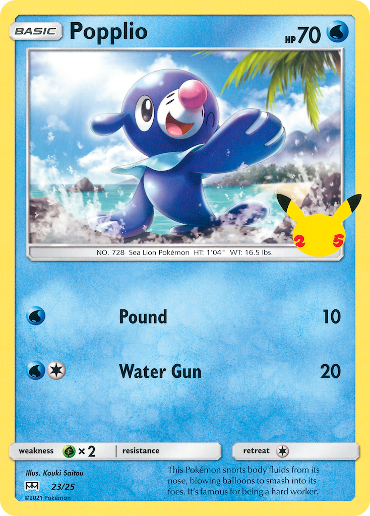 Popplio 023/25  McDonalds 25th Anniversary Promos - Promo