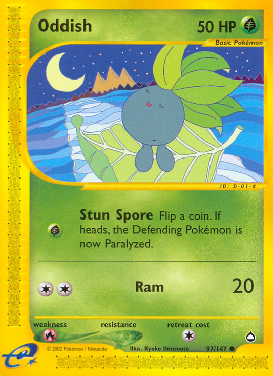 Oddish 097  Aquapolis - Common