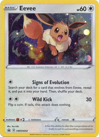 Eevee SWSH042  - Holofoil SWSH Sword & Shield Promo Cards - Promo