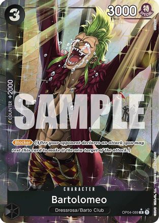 Bartolomeo (OP04-089) (Alternate Art) (OP04-089) - Premium Booster -The Best- Foil
