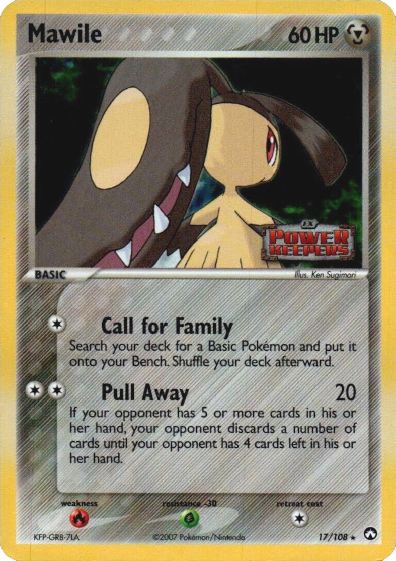Mawile  - Reverse Holofoil Power Keepers - Rare