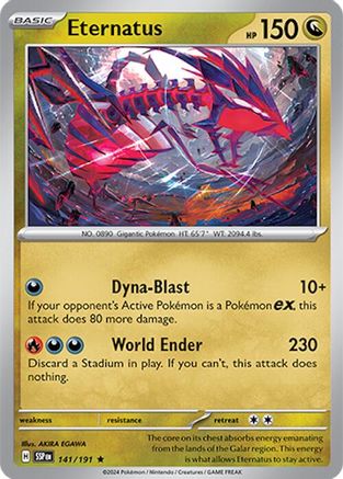 Eternatus 141  - Reverse Holofoil SV08 Surging Sparks - Rare