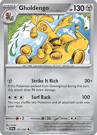Gholdengo 131  SV08 Surging Sparks - Uncommon