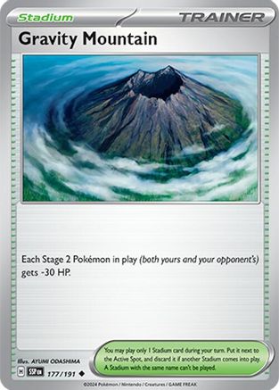 Gravity Mountain 177  SV08 Surging Sparks - Uncommon
