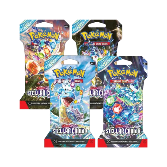 Stellar Crown Sleeved Booster Pack Art Bundle [Set of 4]