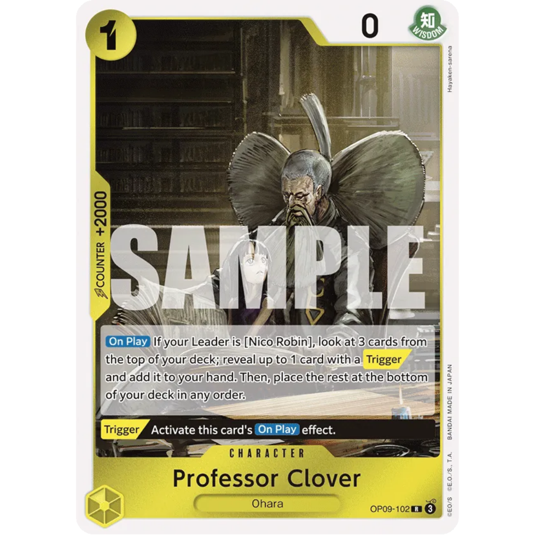 Professor Clover (OP09-102) - Emperors in the New World Foil