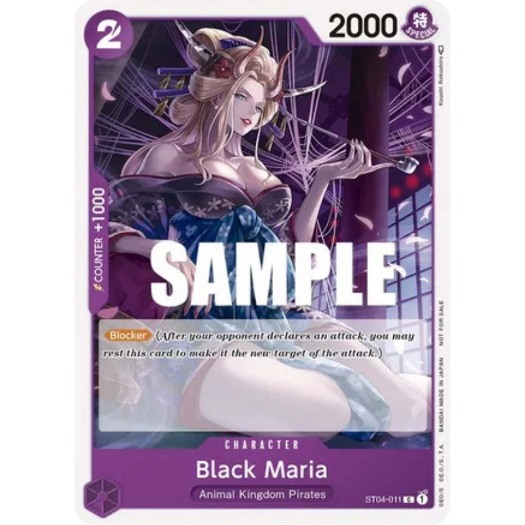 Black Maria (Tournament Pack Vol. 2) (ST04-011) - One Piece Promotion Cards