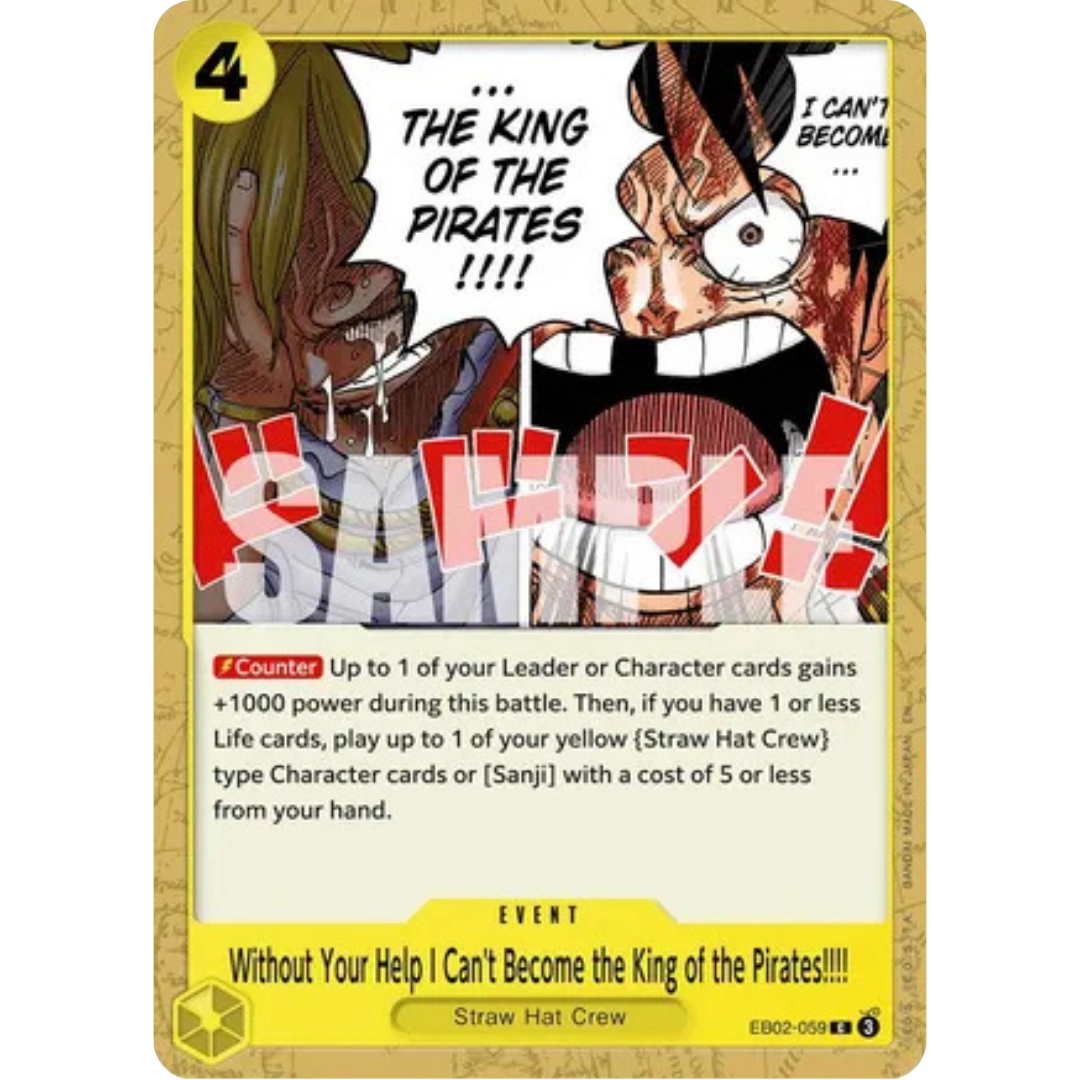 Without Your Help I Can't Become the King of the Pirates!!!! (EB02-059) - Extra Booster: Anime 25th Collection