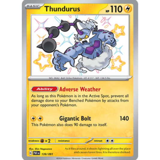 Thundurus (139/091) [Scarlet & Violet: Paldean Fates]