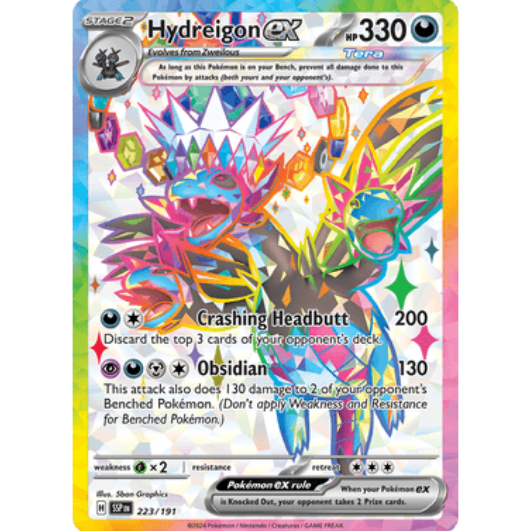 Hydreigon ex 223/191  - Holofoil SV08 Surging Sparks - Ultra Rare