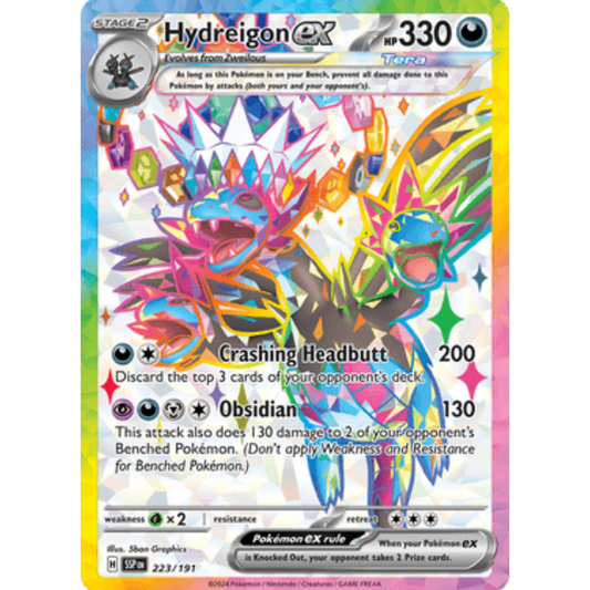 Hydreigon ex 223/191  - Holofoil SV08 Surging Sparks - Ultra Rare