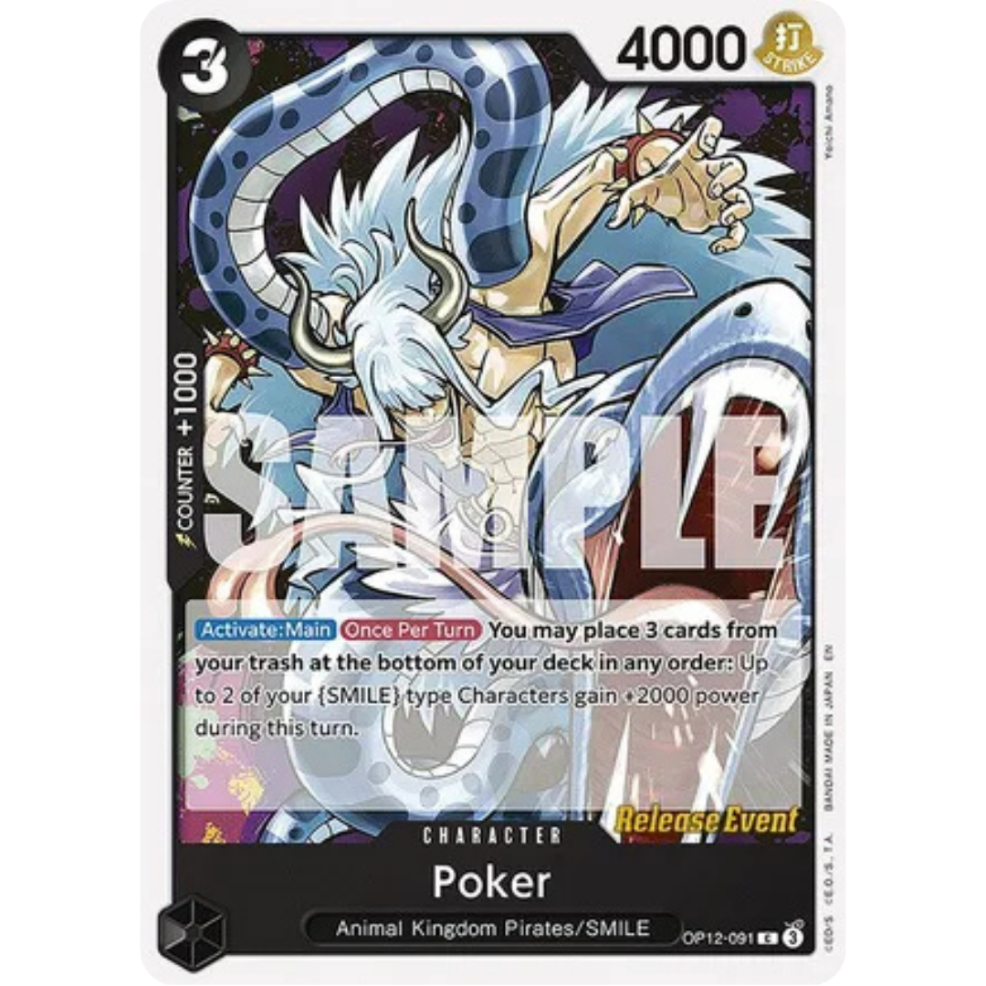 Poker (OP12-091) - Legacy of the Master Release Event Cards