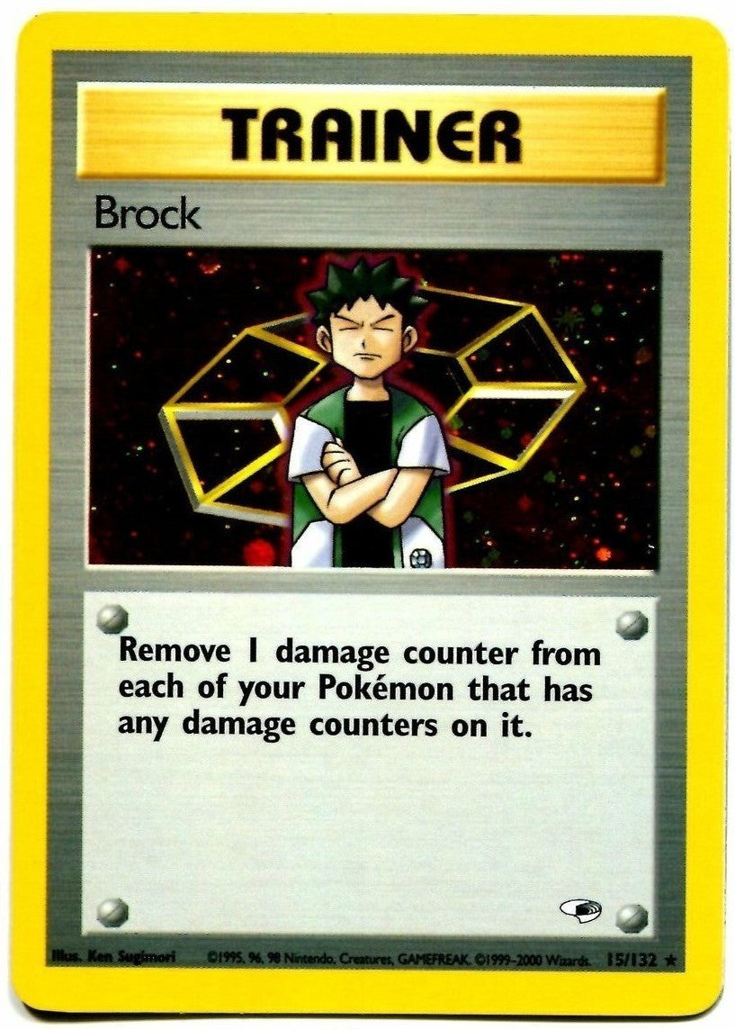 Brock (15) 015  Gym Heroes - Holo Rare