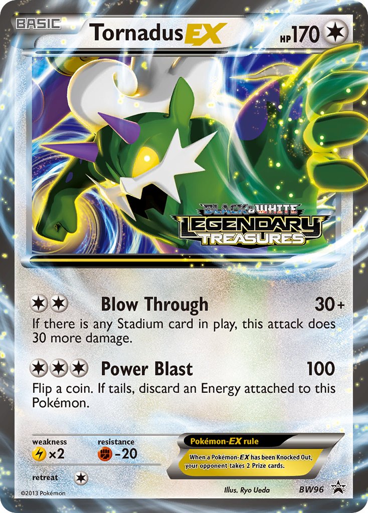 Tornadus EX - BW96 (Prerelease)  - Holofoil Black and White Promos - Promo