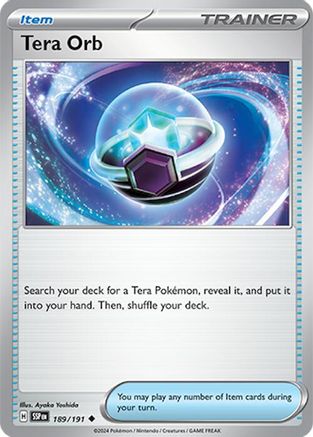 Tera Orb 189  SV08 Surging Sparks - Uncommon