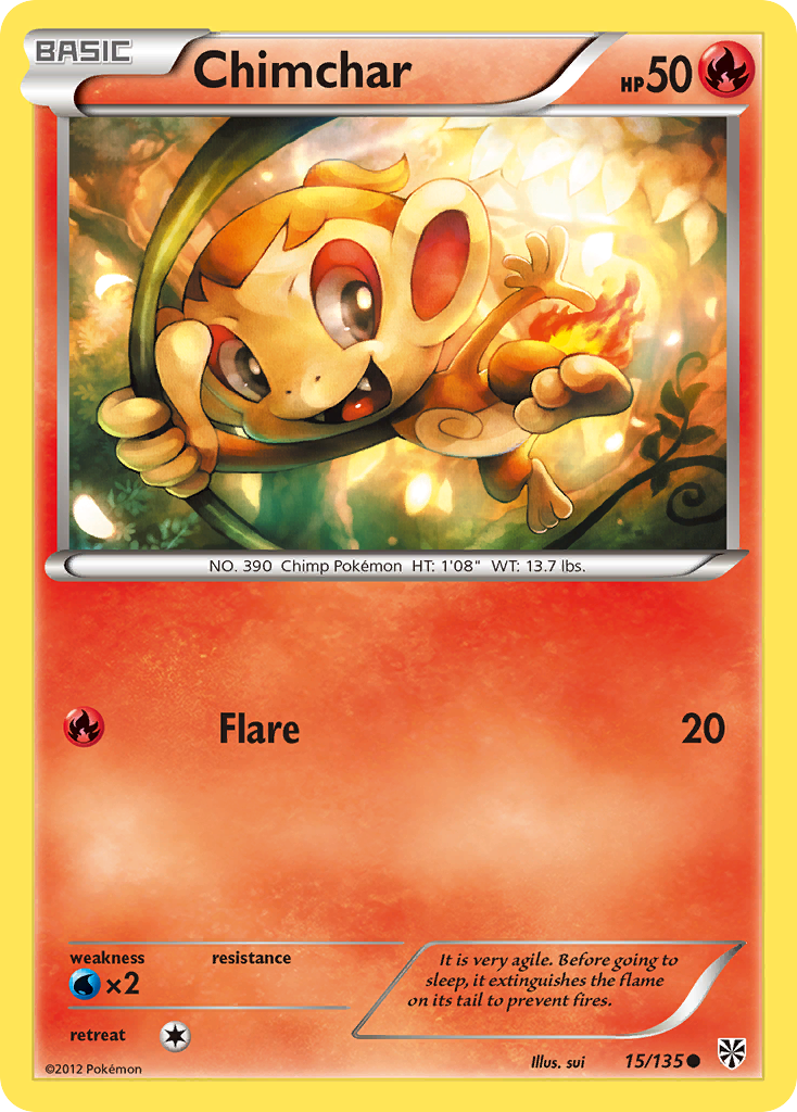 Chimchar 015/135  Plasma Storm - Common