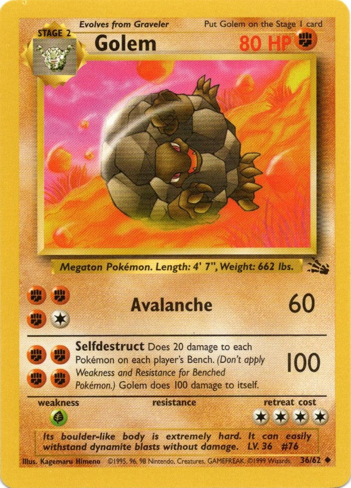 Golem 036  - Unlimited Fossil - Uncommon