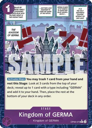 Kingdom of GERMA (Textured Foil) (OP06-079) - Premium Booster -The Best- Foil