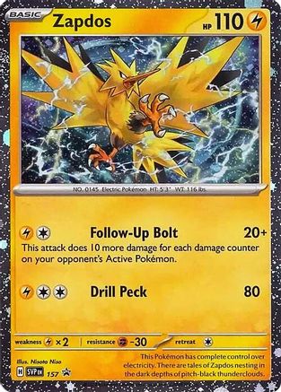 Zapdos 157  - Holofoil SV Scarlet & Violet Promo Cards - Promo